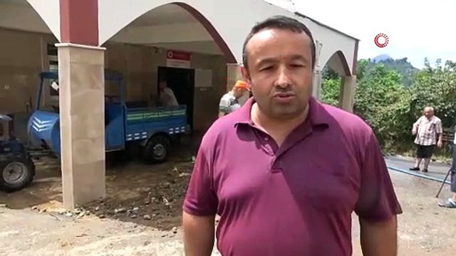 Giresun'da şiddetli yağış sonrası meydana gelen sel ve heyelanların yaraları sarılıyor