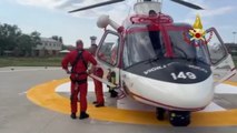Porto Tolle (RO) - Ritrovato bagnante disperso, soccorso in elicottero (08.08.22)