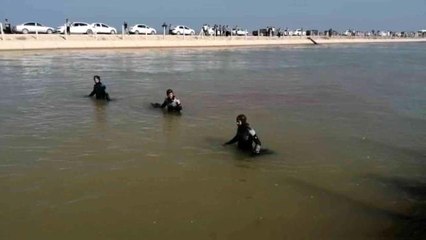 Akıntıya kapılan 2 genci arama çalışmaları devam ediyor