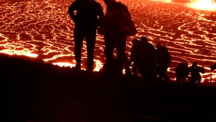 Iceland volcano attracts adventurous visitors