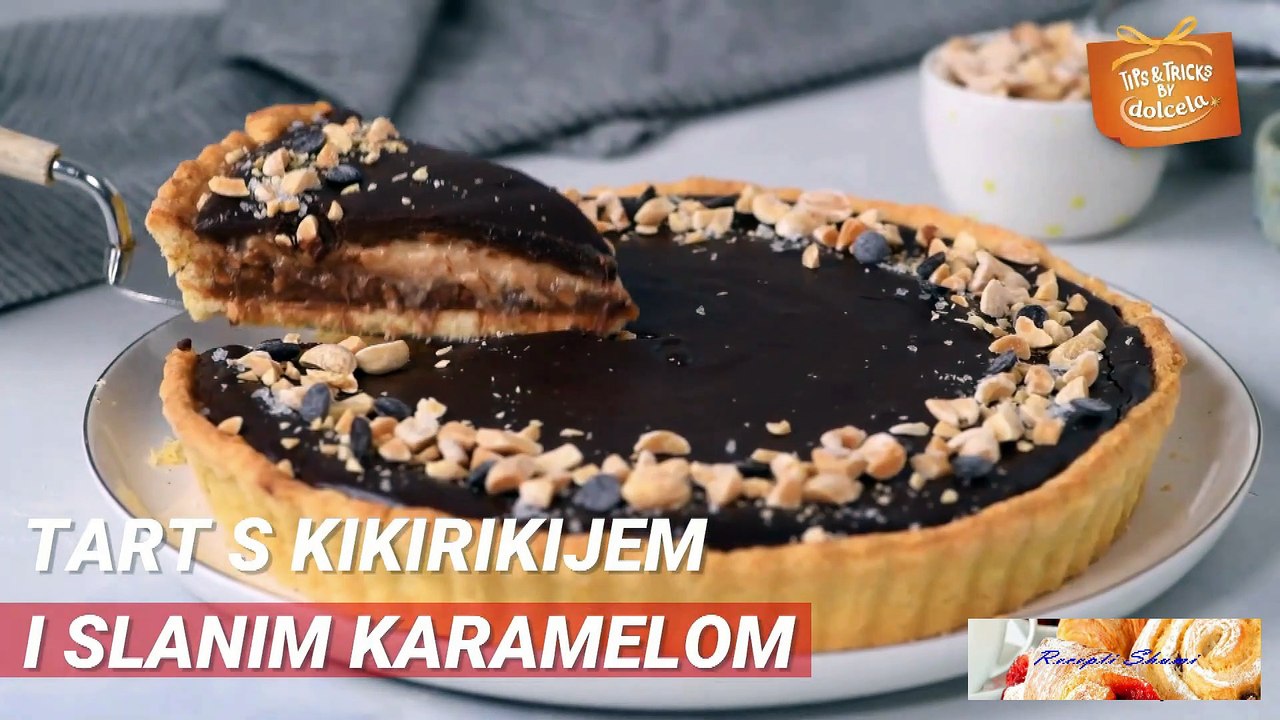 Tart s kikirikijem i slanim karamelom