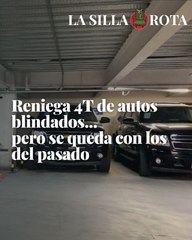 Reniega 4T de autos blindados... pero se queda con los del pasado