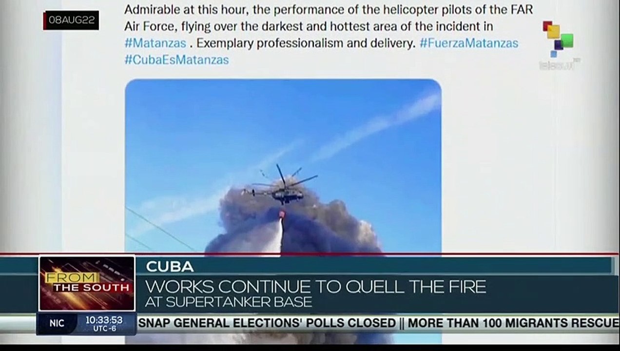 Cuban President highlights heroism in efforts to extinguish fire
