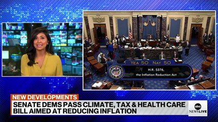 VP Harris has tie-breaking vote on Senate bill