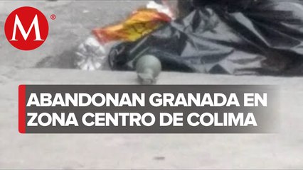 Hombres armados arrojaron granada de fragmentación en el centro de Colima