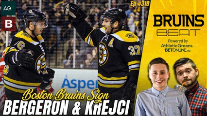 Boston Signs Patrice Bergeron, David Krejci & Pavel Zacha | Bruins Beat
