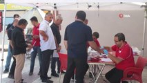 Iğdır haberi: Iğdır'da vatandaşlardan Kızılay'a kan bağışı