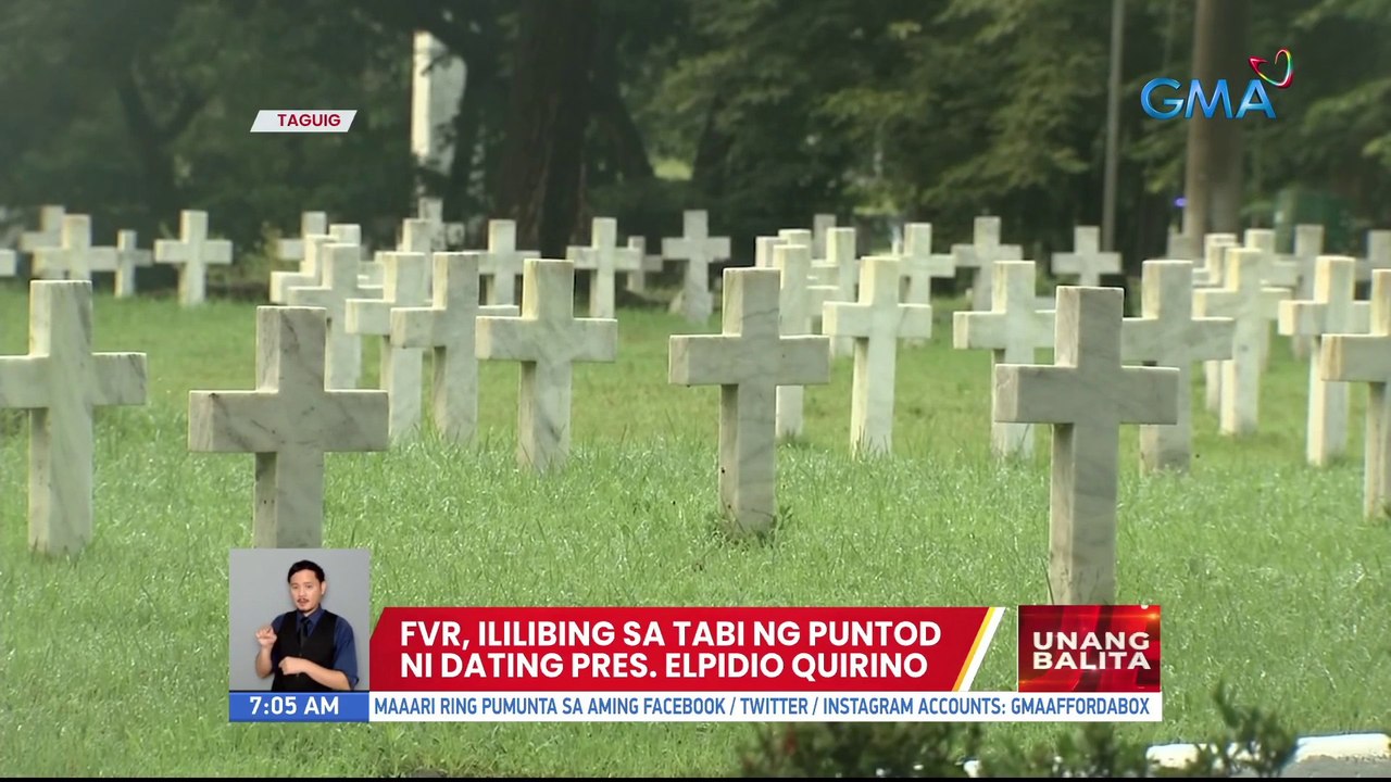 FVR, ililibing na sa Libingan ng mga Bayani mamaya  | UB