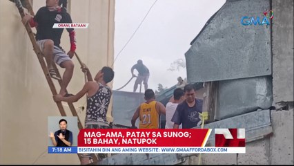 Mag-ama, patay sa sunog; 15 bahay, natupok | UB
