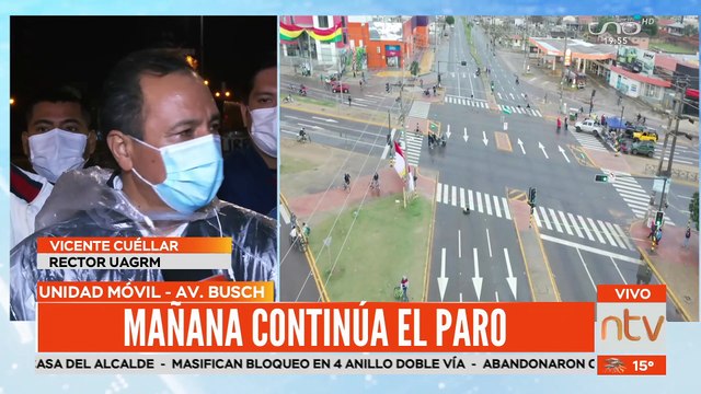 Rector de la UAGRM ratifica 2do día de paro