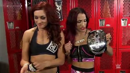 Becky Lynch and Sasha Banks Backstage Segment (April 22, 2015)