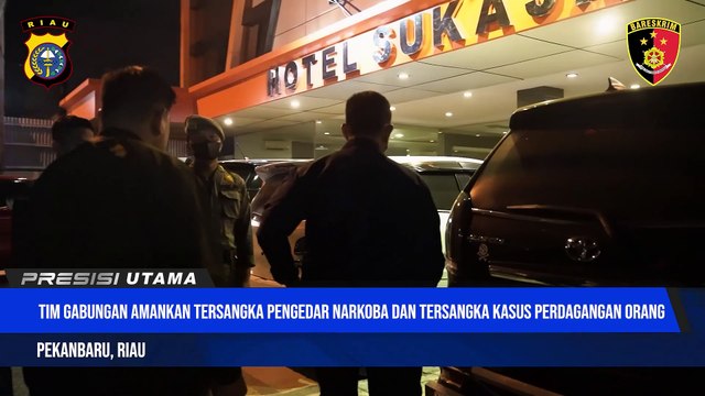 Patroli Blue Light, Tim Gabungan Ditreskrimum Polda Riau Amankan Tersangka Perdagangan Orang dan Pengedar Narkoba