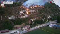 Waldbrände in Ost-Frankreich und Mittel-Portugal