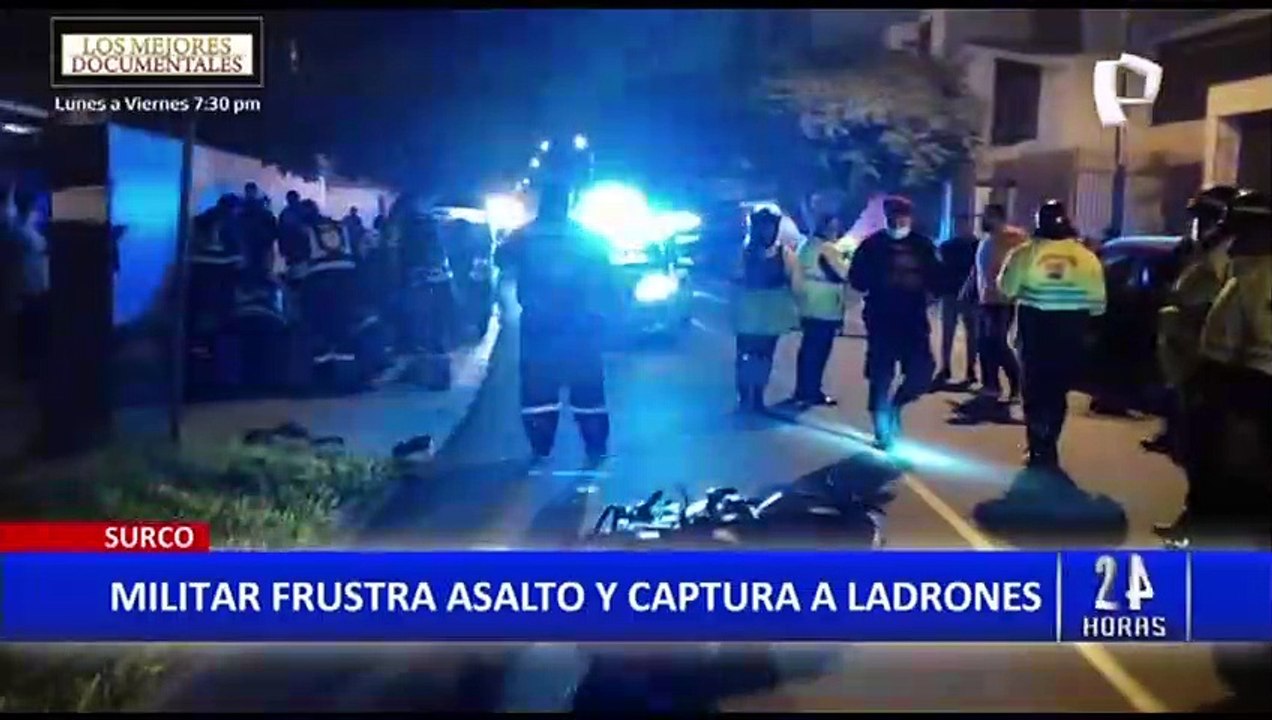 Surco: Suboficial del Ejercito abate a un delincuente tras robo