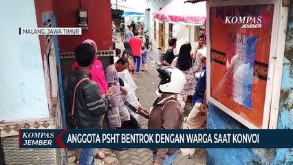 Pesilat Diduga PSHT Bentrok dengan Warga saat Konvoi di Malang