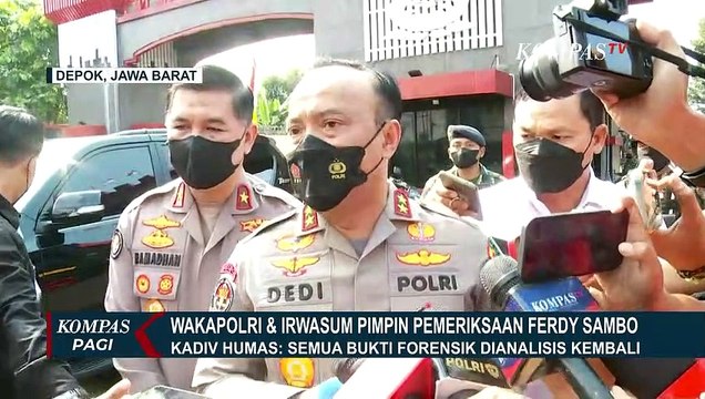 Wakapolri Komjen Gatot Eddy Pramono Pimpin Pemeriksaan Ferdy Sambo di Mako Brimob