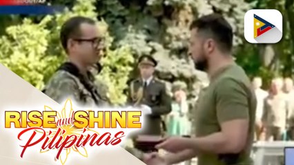 Mga sundalo sa Ukraine na nakipaglaban sa Russian forces, binigyang parangal