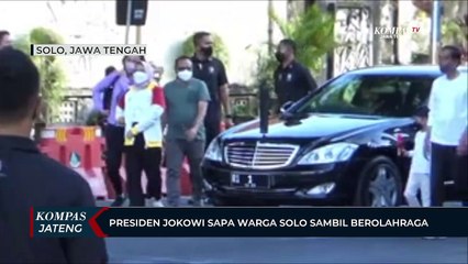 Presiden Jokowi Sapa Warga Solo Sambil Berolahraga