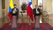 Kolombiya Cumhurbaşkanı Petro, Şili Devlet Başkanı Boric ile ortak basın toplantısı düzenledi