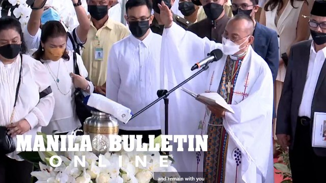 AFP Chaplains gives the final benediction for Former President Fidel V. Ramos