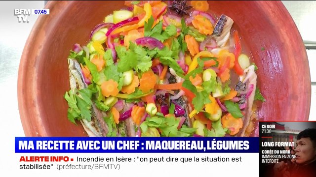 Ma recette avec un chef: du maquereau aux légumes avec Apolline de Malherbe