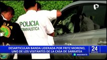 Fritz Moreno: detienen a visitante de casa de Sarratea acusado de liderar banda dedicada a robo de autos