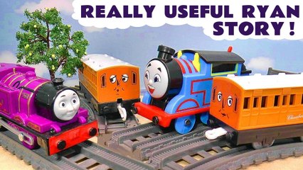 Thomas and Friends Really Useful All Engines Go Toy Train Story With Annie And Clarabel Cartoon for Kids Children