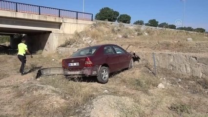 Kırıkkale gündem haberi | KIRIKKALE - Köprüden düşen otomobilin sürücüsü yaralandı