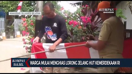Warga Mulai Menghias Lorong Jelang Hut Kemerdekaan RI