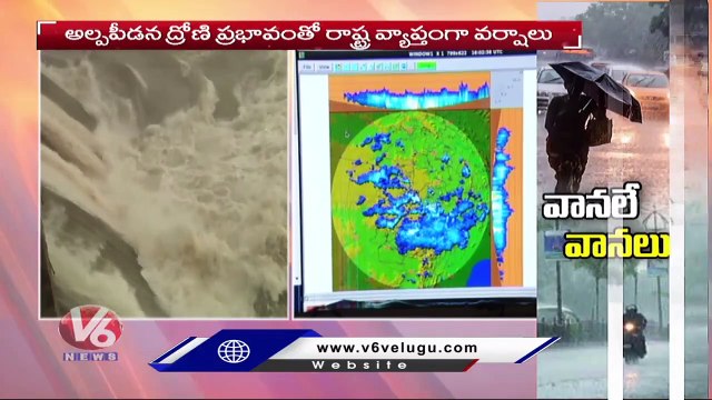 Telangana Rains _ IMD Issues Heavy Rain Alert To Telangana | Hyderabad Rains | V6 News