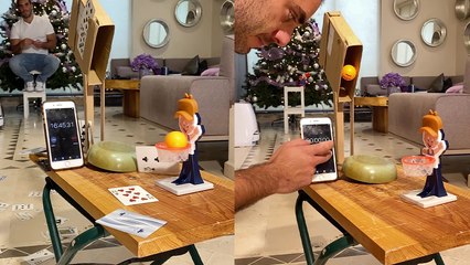 'Man incredibly executes a Space Jam-themed bouncing trick shot'