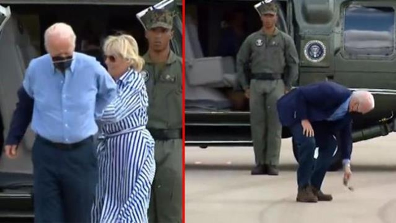 Biden'ın ceket ile imtihanı! Bir türlü giyemeyince imdadına eşi yetişti