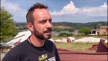 Siena, centro commerciale devastato dalla bufera