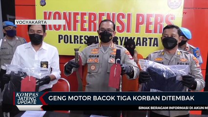 Geng Motor Bacok Tiga Korban Ditembak Aparat Polresta Yogyakarta