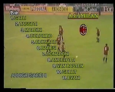 1988-89 European Cup: Real Madrid (1) vs (1) AC Milan (First Leg)
