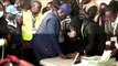 Kenyan opposition leader Raila Odinga casts his vote in the presidential election