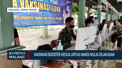 Download Video: Vaksinasi Booster Kedua Untuk Nakes di Kota Malang Mulai Dilakukan