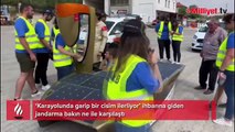 Güneş enerjili araba ürettiler! 'Karayolunda garip bir cisim ilerliyor’ ihbarı