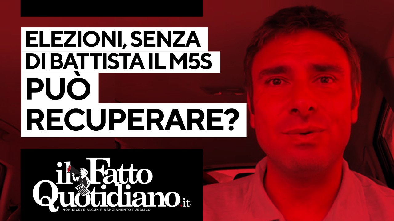 Elezioni, senza Di Battista il M5S può recuperare consensi? Segui la diretta con Peter Gomez