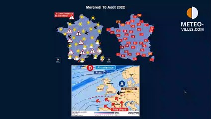 prévisions météo du mardi 9 août 2022