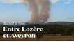 Qualifié de "compliqué", un feu de forêt fait des ravages en Aveyron
