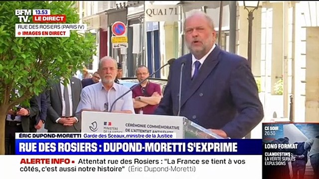 Éric Dupond-Moretti: Lorsque la communauté juive est prise pour cible, c'est la République française toute entière qui est touchée