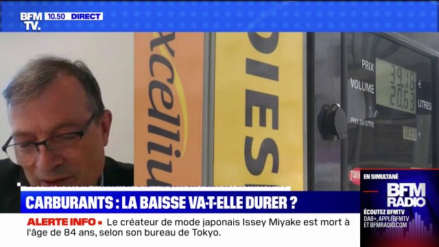 Olivier Gantois, président de l'Union Française des Industries Pétrolières: On aura une baisse du prix des carburants entre 5 et 10 centimes cette semaine
