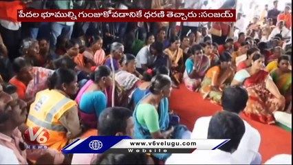 BJP Chief Bandi Sanjay Slams CM KCR In Rachabanda At Lingojiguda  | V6 News (1)