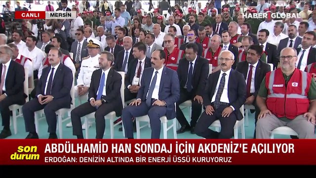 Abdülhamid Han gemisi Mavi Vatan'a uğurlandı! Cumhurbaşkanı Erdoğan rotayı açıkladı: Gazipaşa açıkları Yörükler-1 kuyusu