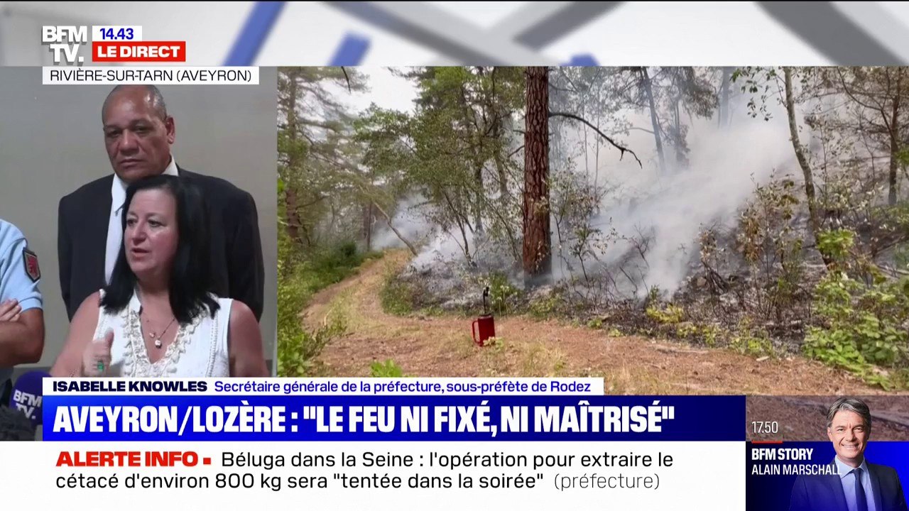 Incendie en Lozère et dans l'Aveyron : la sous-préfète de Rodez affirme que "plus de 2000 personnes ont été évacuées"