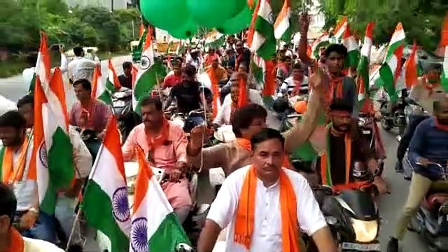 घर-घर तिरंगा अभियान: भाजपा ओबीसी मोर्चा ने निकाली तिरंगा वाहन रैली