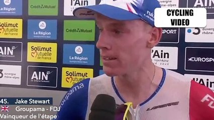 Emotional Jake Stewart After 1st Win | Stage 1 Tour de lAin 2022