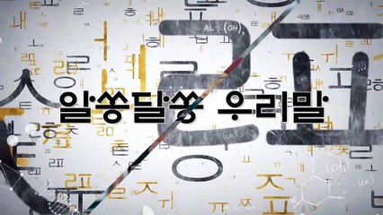 알쏭달쏭 우리말 10회