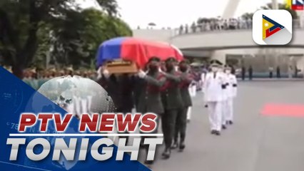 Full military honors accorded to late former Pres. Fidel V. Ramos as he was laid to rest today